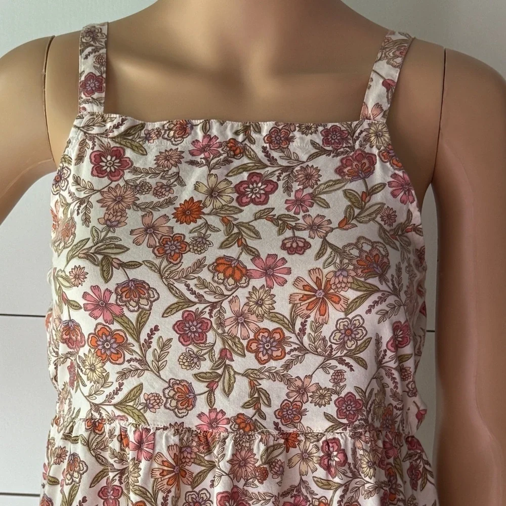 Old Navy Sleeveless Floral-Print Fit & Flare Midi Dress Sz XL (14/16)